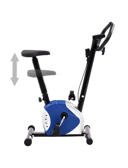 Bicicletă de fitness cu centură de rezistență, albastru, imaginea nr. 2