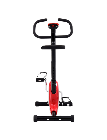 Bicicletă fitness cu centură de rezistență, roșu, imaginea nr. 5