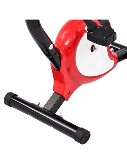 Bicicletă fitness cu centură de rezistență, roșu, imaginea nr. 10