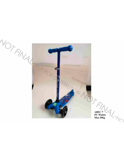 Street rider scuter copii, 3 roți, ghidon reglabil, abec 7, albastru