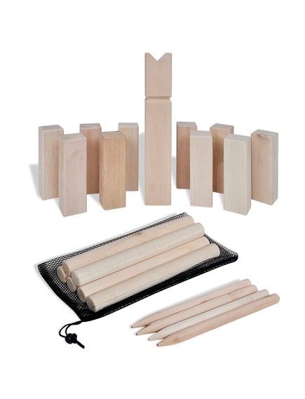 Set de joc kubb din lemn