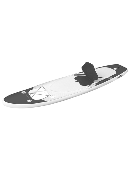 Set placă paddleboarding gonflabilă, negru, 330x76x10 cm