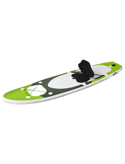 Set placă paddleboarding gonflabilă, verde, 300x76x10 cm