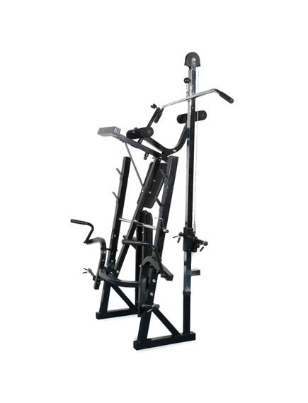 Bancă fitness cu rastel greutăți, set haltere/gantere, 30,5kg, imaginea nr. 3