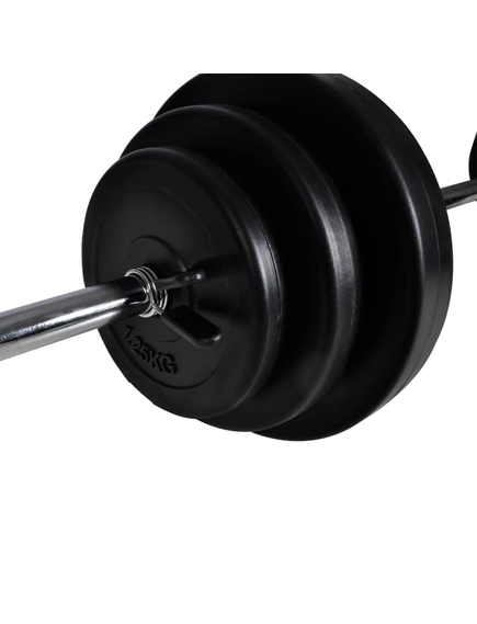 Bancă fitness cu rastel greutăți, set haltere/gantere, 30,5kg, imaginea nr. 10