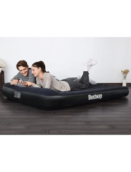 Bestway saltea gonflabilă tritech, 2 pers., 203x152x30 cm, negru