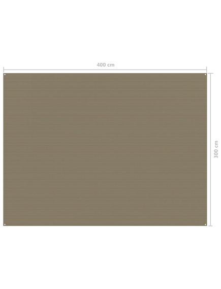 Covor pentru cort, gri taupe, 300x400 cm, imaginea nr. 4