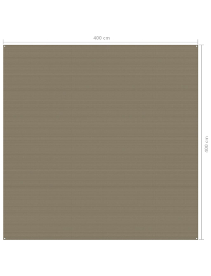 Covor pentru cort, gri taupe, 400x400 cm, imaginea nr. 4
