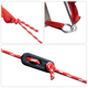 Cort depozit 9 compartimente gri/oranj 125x50x68 cm tafta 185t, imaginea nr. 10
