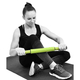 Bara masaj, Rollsoft, 53x4.5 cm, culoare verde/gri, cilindru moale cu o textura fina, pentru masaj muscular, stimulare, relaxare, regenerare, convalescenta, imaginea nr. 4