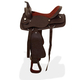 Șa western, căpăstru & pieptar, piele naturală, 16", maro, imaginea nr. 4