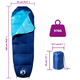 Sac de dormit tip mumie pentru adulți de camping, 3 anotimpuri, imaginea nr. 5