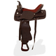 Șa western, căpăstru & pieptar, piele naturală, 17", maro, imaginea nr. 4
