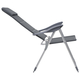 Scaun de camping, 2 buc, gri, 58 x 69 x 111 cm, aluminiu, imaginea nr. 5