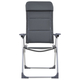 Scaun de camping, 2 buc, gri, 58 x 69 x 111 cm, aluminiu, imaginea nr. 3