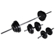 Bancă fitness cu rastel greutăți, set haltere/gantere, 30,5kg, imaginea nr. 9